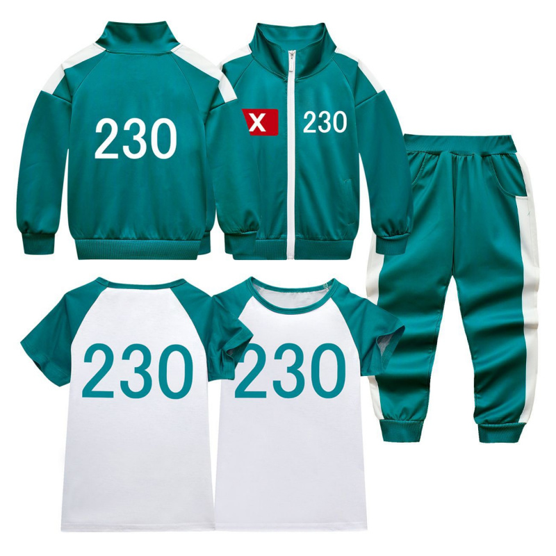 Halloween Costume Kids - เสื้อยืดชุดกีฬาเด็ก 230 ชุด ลายปลาหมึกยักษ์ รุ่นใหม่ ปี