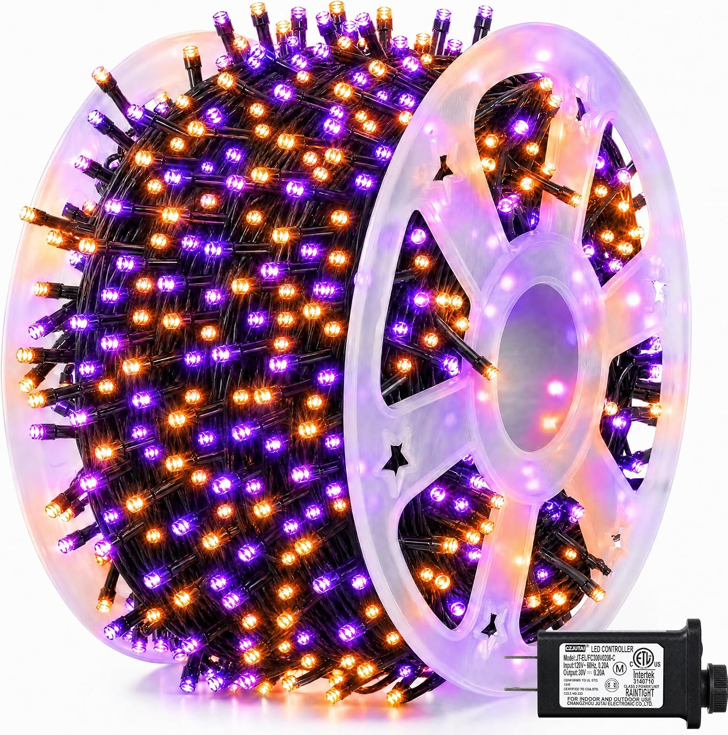 Halloween Led String Lights Orange - ไฟประดับฮาโลวีน Dazzle Bright ความยาว 164 ฟุต