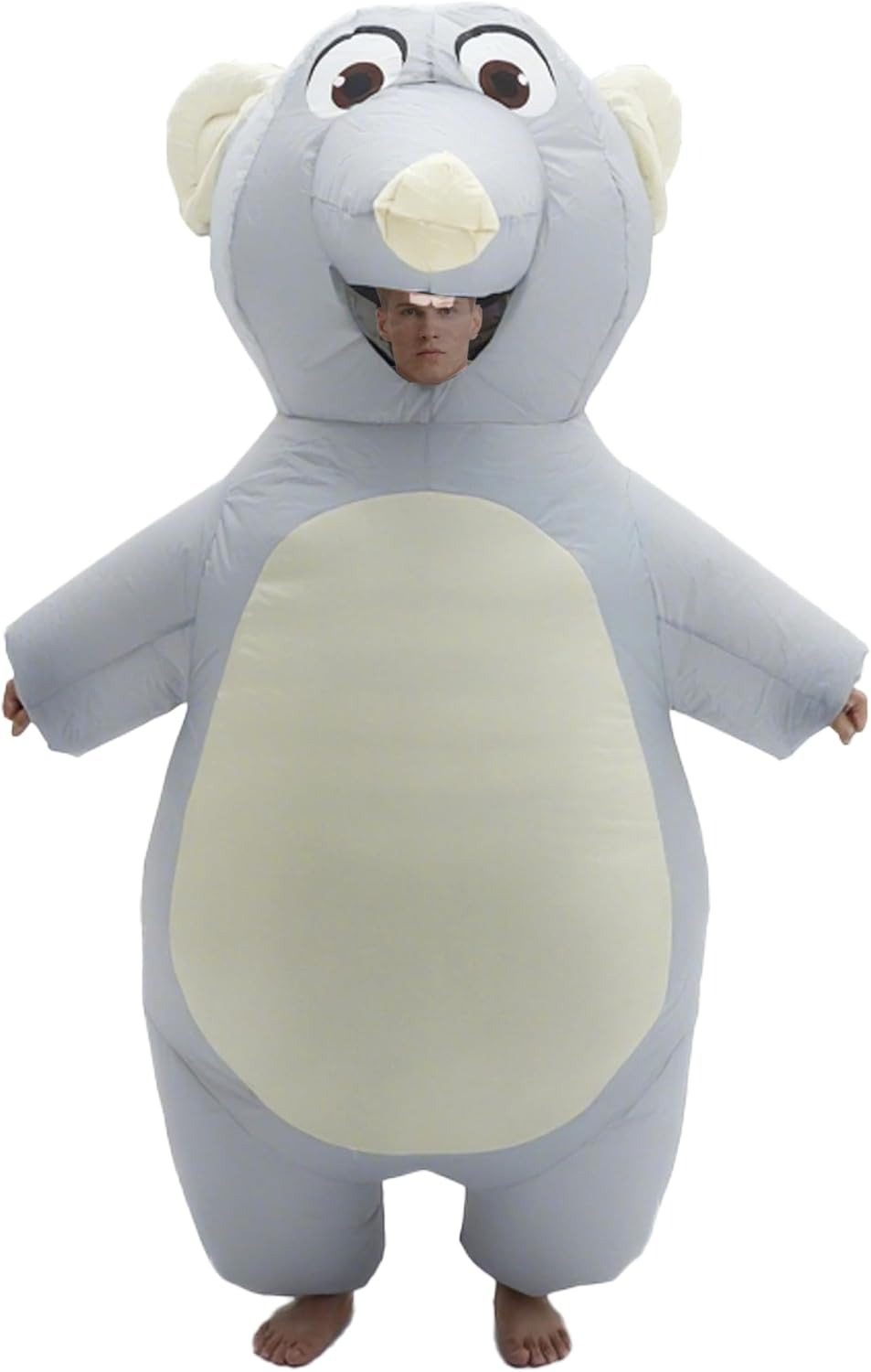 Halloween Costume Adult - ชุดคอสตูมหนูเป่าลมสำหรับผู้ใหญ่ ชุดคอสตูมหนูเป่าลมสุดฮา สำหรับปาร์ตี้ฮาโลวีน ชุดคอสเพลย์