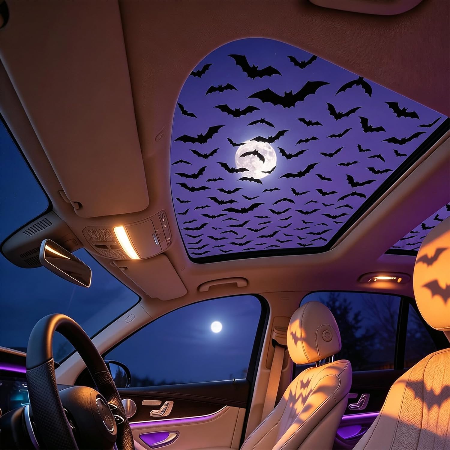 สติกเกอร์ติดซันรูฟรถยนต์ ลายฮา - Spider Web Halloween Decoration บทวิจารณ์และราคา