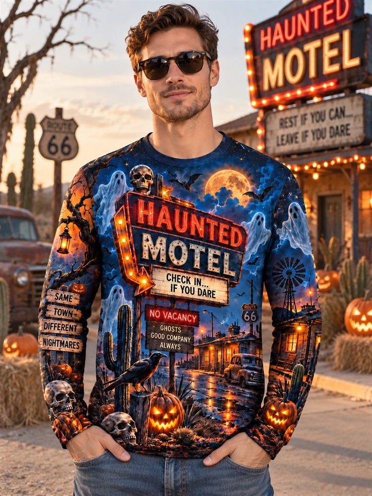 เสื้อยืดแขนยาวลายกราฟิกสำหรับผ - Pumpkin Lantern Halloween บทวิจารณ์และราคา
