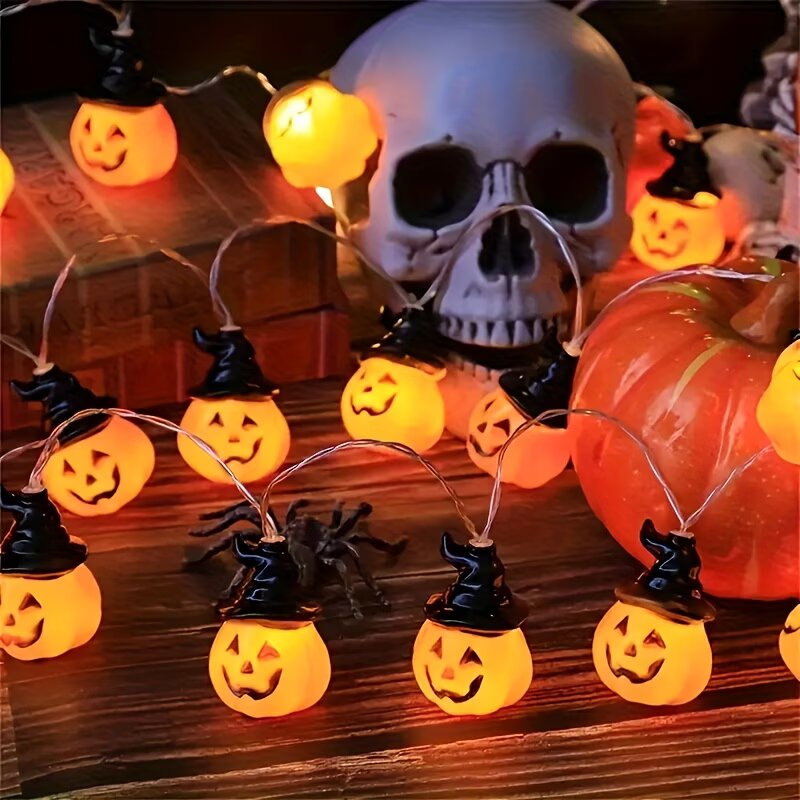 1.5M/59.06 นิ้ว ไฟประดับฟักทอง - Halloween Led String Lights Orange บทวิจารณ์และราคา