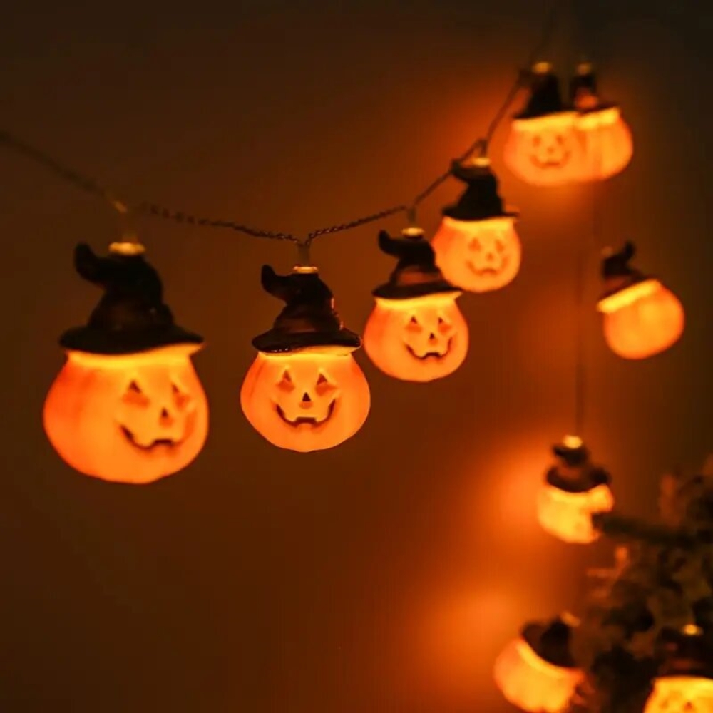 1.5M/59.06 นิ้ว ไฟประดับฟักทอง - Halloween Led String Lights Orange บทวิจารณ์และราคา