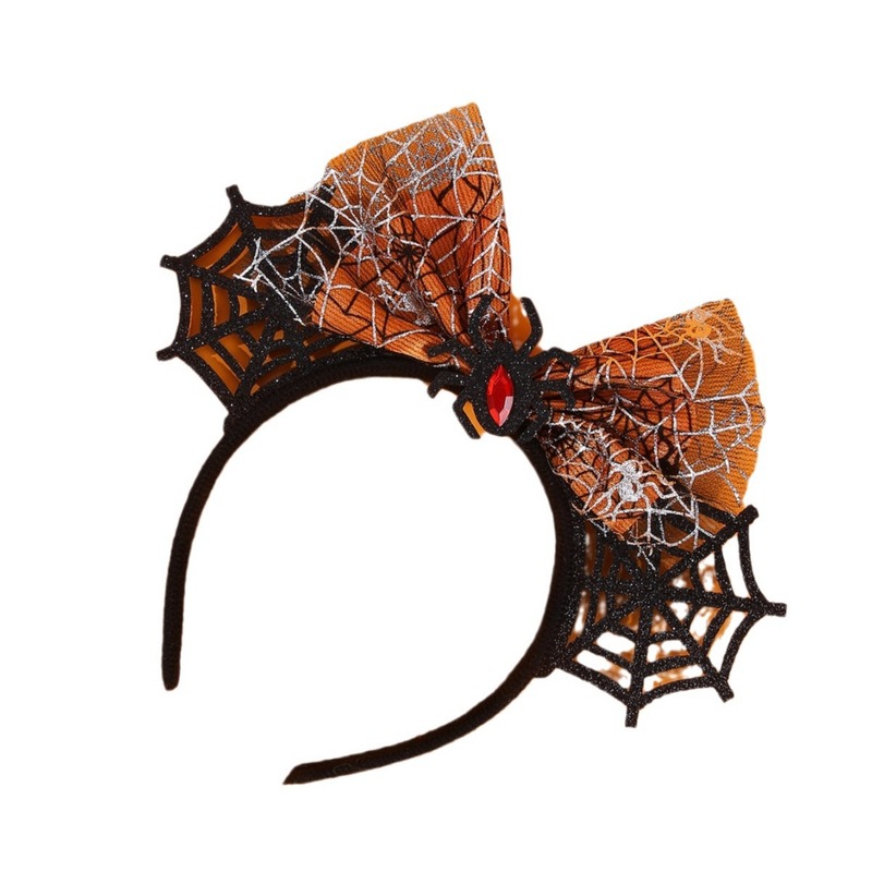 ที่คาดผมลายใยแมงมุมฮาโลวีน ผ้า - Spider Web Halloween Decoration บทวิจารณ์และราคา