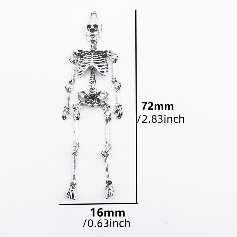 2/5/10PCS Retro Skull Skeleton - Halloween Skeleton Decoration บทวิจารณ์และราคา