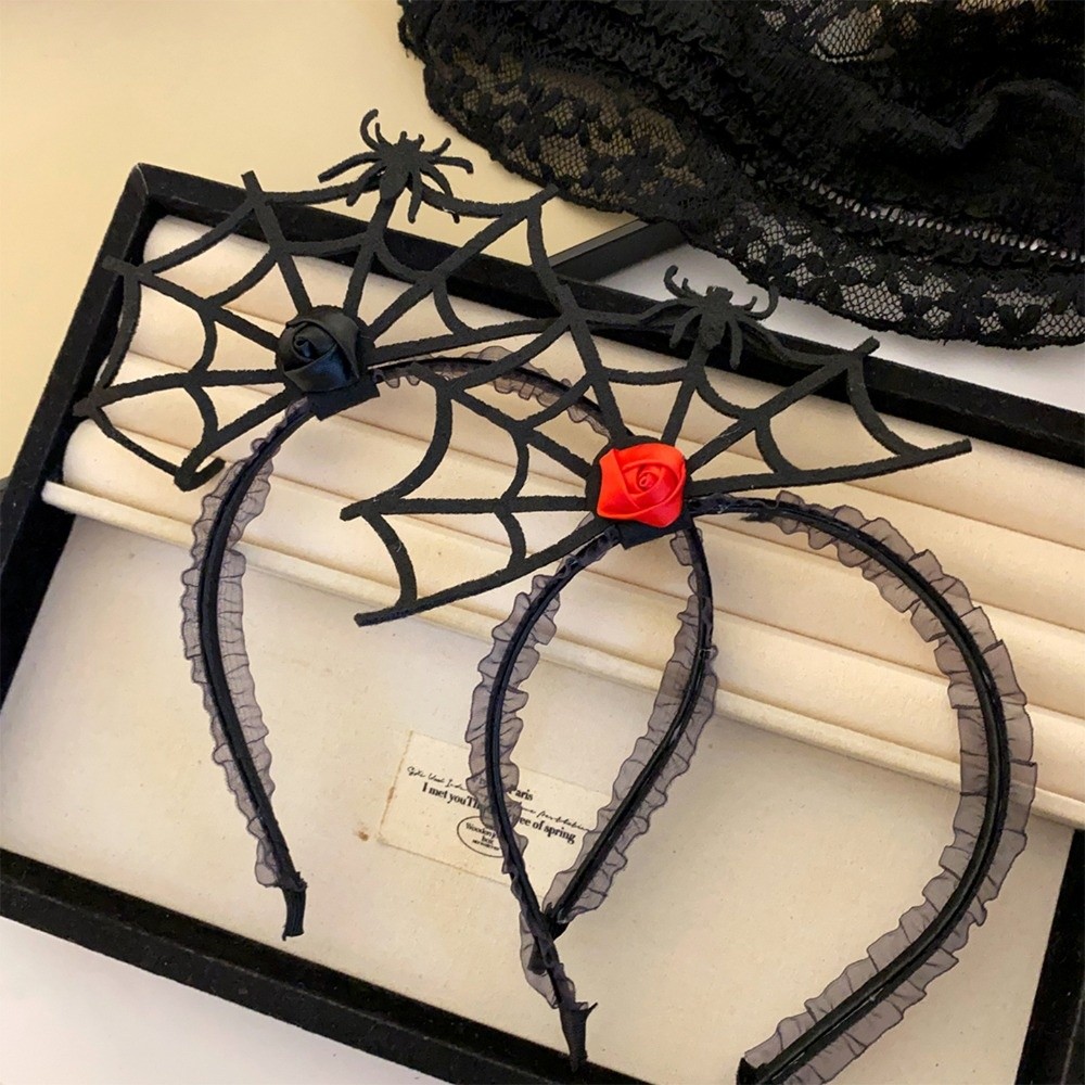 ที่คาดผมลายใยแมงมุมฮาโลวีน ที่ - Spider Web Halloween Decoration บทวิจารณ์และราคา