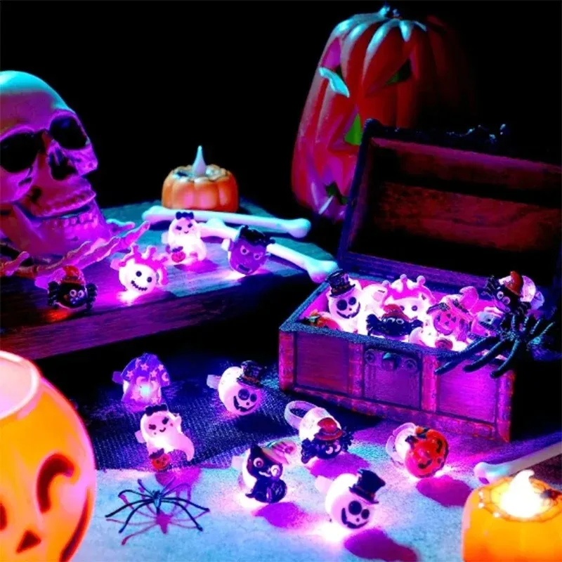 เด็กฮาโลวีน LED แฟลชแหวนฟักทอง - Halloween Pumpkin Decor Led บทวิจารณ์และราคา