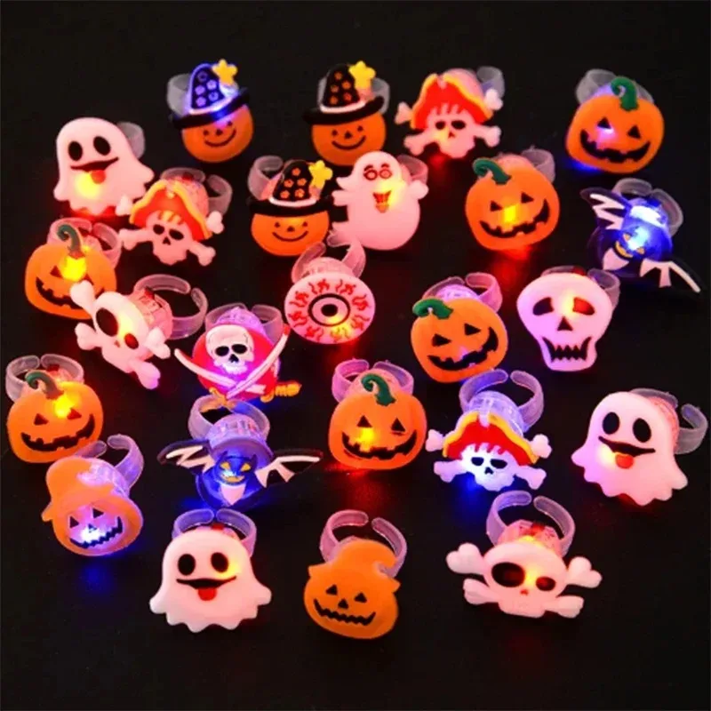 เด็กฮาโลวีน LED แฟลชแหวนฟักทอง - Halloween Pumpkin Decor Led บทวิจารณ์และราคา