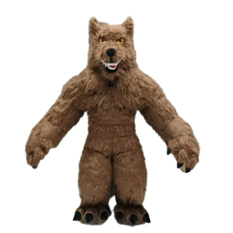 ชุดมาสคอตหมาป่าสีเทาเป่าลมขนาด - Halloween Costume Adult บทวิจารณ์และราคา