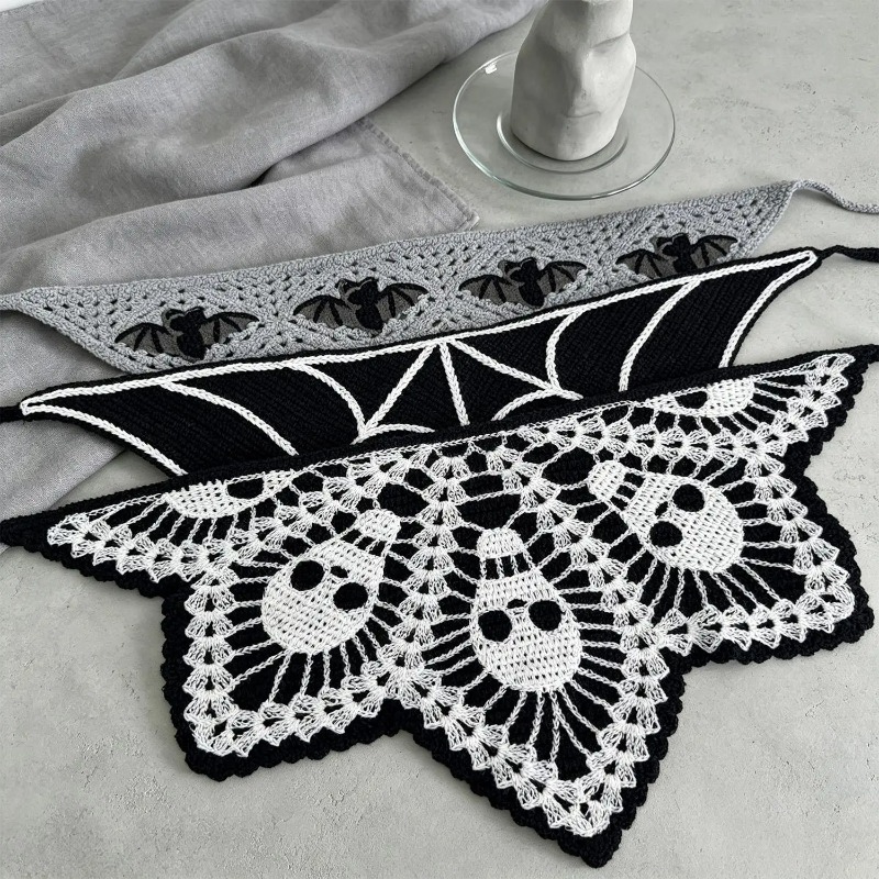 ที่คาดผมโครเชต์ลายฮาโลวีน ลายห - Spider Web Halloween Decoration บทวิจารณ์และราคา