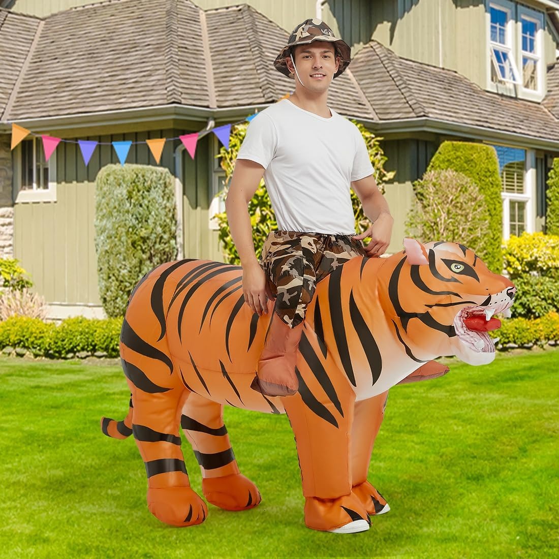 ชุดเสือเป่าลมสำหรับผู้ใหญ่ ชุด - Halloween Costume Adult บทวิจารณ์และราคา