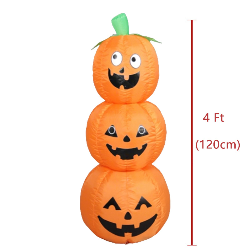 ฟักทองเป่าลมฮาโลวีนแบบซ้อนกันไ - Halloween Pumpkin Decor Led บทวิจารณ์และราคา