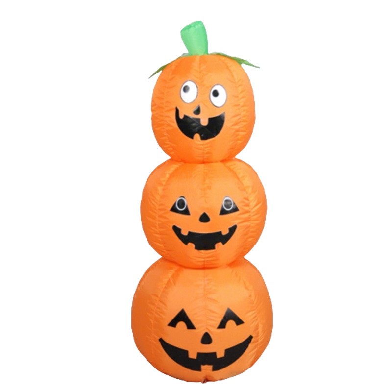 ฟักทองเป่าลมฮาโลวีนแบบซ้อนกันไ - Halloween Pumpkin Decor Led บทวิจารณ์และราคา