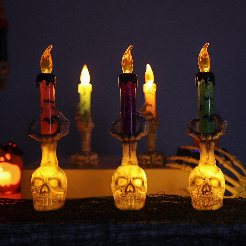 โคมไฟ LED รูปมือโครงกระดูกฮาโล - Pumpkin Lantern Halloween บทวิจารณ์และราคา