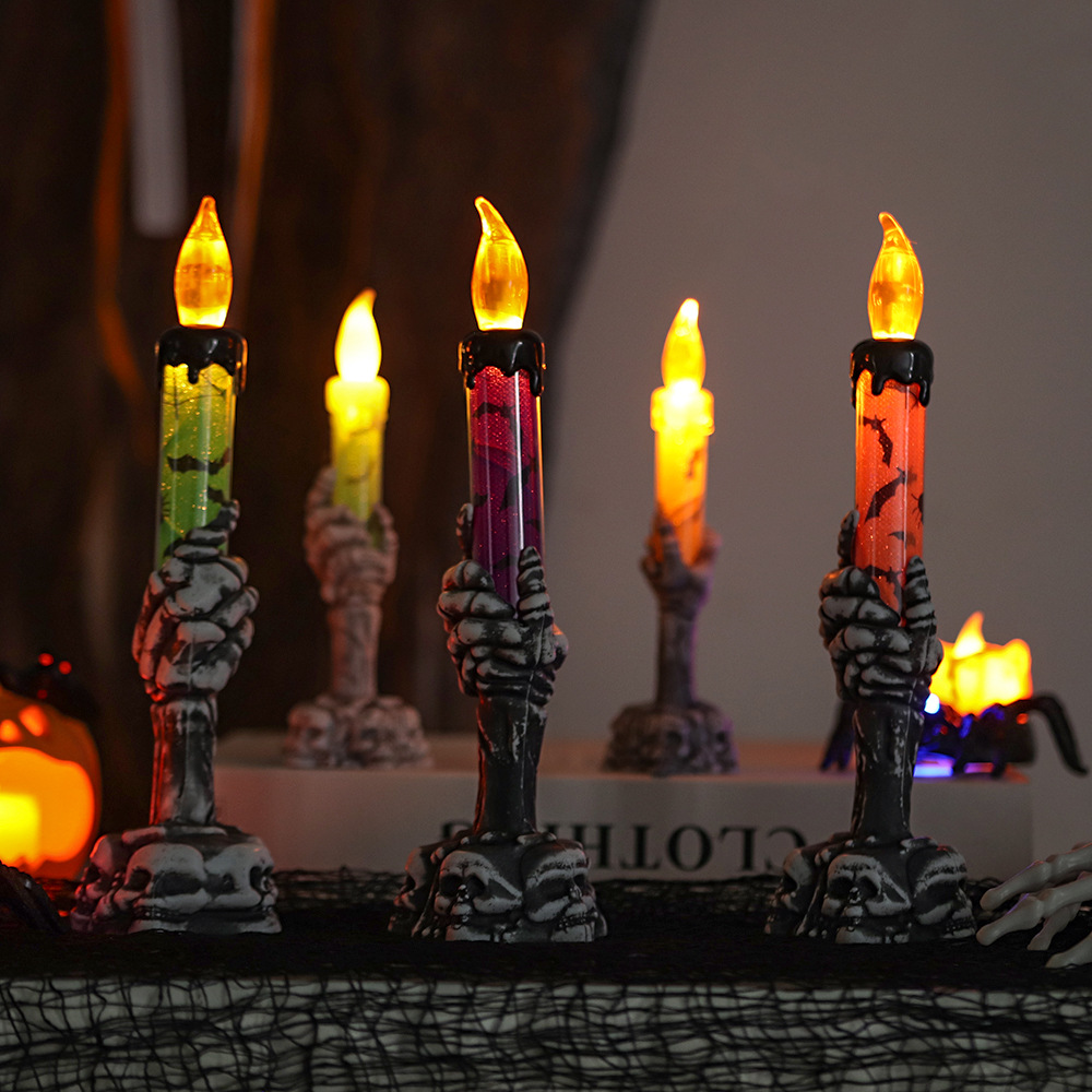 โคมไฟ LED รูปมือโครงกระดูกฮาโล - Pumpkin Lantern Halloween บทวิจารณ์และราคา