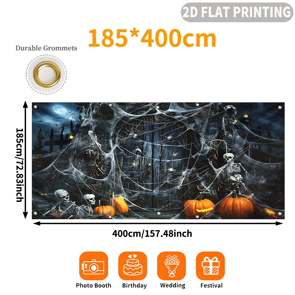 แบนเนอร์ตกแต่งงานปาร์ตี้ฮาโลวี - Halloween Skeleton Decoration บทวิจารณ์และราคา